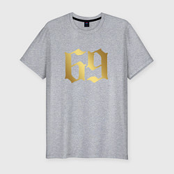 Футболка slim-fit 6ix9ine Gold, цвет: меланж