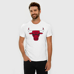 Футболка slim-fit Chicago Bulls, цвет: белый — фото 2