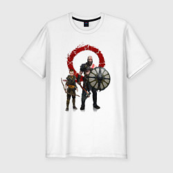 Футболка slim-fit GOD OF WAR, цвет: белый