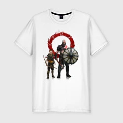 Футболка slim-fit GOD OF WAR, цвет: белый