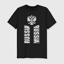 Футболка slim-fit Russia, цвет: черный