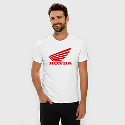 Футболка slim-fit HONDA, цвет: белый — фото 2