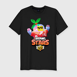 Футболка slim-fit BRAWL STARS TROPICAL SPROUT, цвет: черный