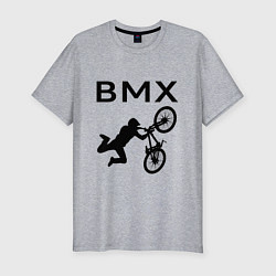 Футболка slim-fit Велоспорт BMX Z, цвет: меланж