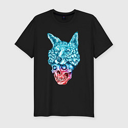 Футболка slim-fit Mister wolf, цвет: черный