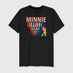 Футболка slim-fit Minnie Blah Bows, цвет: черный