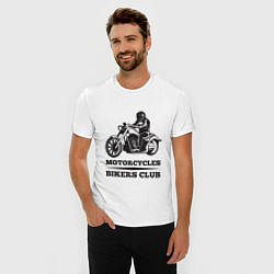 Футболка slim-fit Biker Z, цвет: белый — фото 2