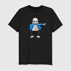 Футболка slim-fit Санс Undertale, цвет: черный