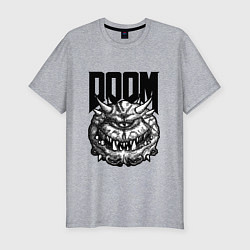 Футболка slim-fit КАКОДЕМОН DOOM Z, цвет: меланж