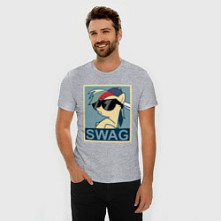 Футболка slim-fit Rainbow Dash swag, цвет: меланж — фото 2