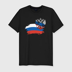 Мужская slim-футболка Герб