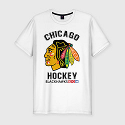 Футболка slim-fit CHICAGO BLACKHAWKS NHL, цвет: белый