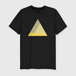 Мужская slim-футболка Градиентный треугольник 5