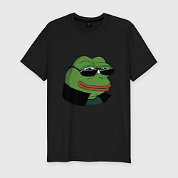Футболка slim-fit Pepe в очках EZ, цвет: черный