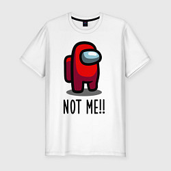 Футболка slim-fit Among Us, Not Me!, цвет: белый