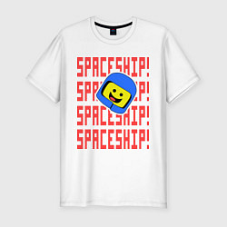 Футболка slim-fit Spaceship, цвет: белый
