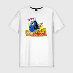 Мужская slim-футболка Dorys Hula School