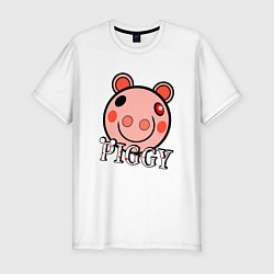 Мужская slim-футболка ROBLOX PIGGY