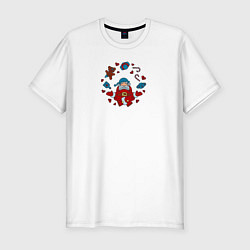 Мужская slim-футболка Pastafarian Santa