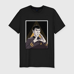 Футболка slim-fit Spock Z, цвет: черный