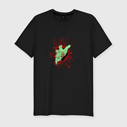 Мужская slim-футболка Рука зомби