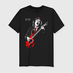Мужская slim-футболка ACDC Angus Young