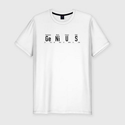 Футболка slim-fit GENIUS, цвет: белый