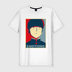 Футболка slim-fit Mob Emotions Z, цвет: белый