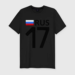 Футболка slim-fit RUS 17, цвет: черный