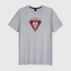 Футболка slim-fit I love much too spicy, цвет: меланж