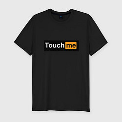 Футболка slim-fit Touch me, цвет: черный