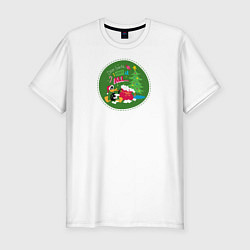 Мужская slim-футболка Dear Santa, I want it all