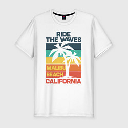 Мужская slim-футболка Калифорния