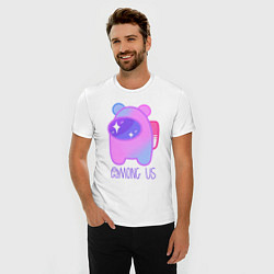 Футболка slim-fit AMONG US - SPACE, цвет: белый — фото 2