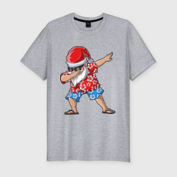 Футболка slim-fit Santa Dab, цвет: меланж