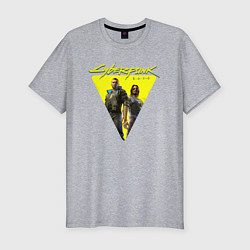 Футболка slim-fit Cyberpunk 2077, цвет: меланж