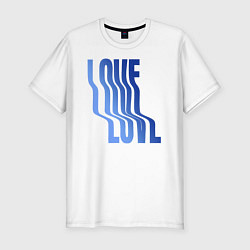 Мужская slim-футболка Love