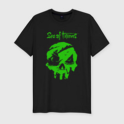 Мужская slim-футболка Sea Of Thieves Море Воров Зеленая