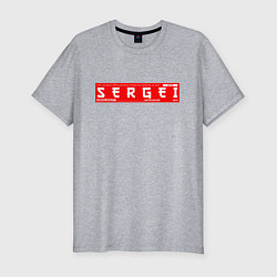 Футболка slim-fit СергейSergei, цвет: меланж