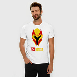 Футболка slim-fit Dota 2: Dragon Knight, цвет: белый — фото 2