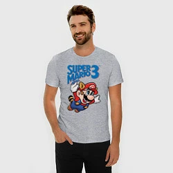 Футболка slim-fit Mario 3, цвет: меланж — фото 2