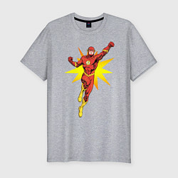 Мужская slim-футболка The Flash