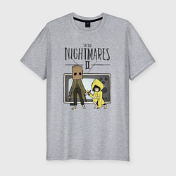 Мужская slim-футболка Little Nightmares 2