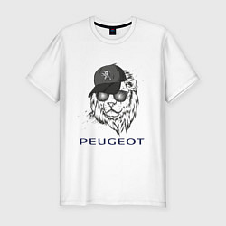 Футболка slim-fit Peugeot Пежо Z, цвет: белый