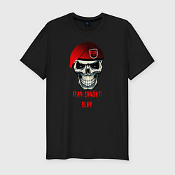 Футболка slim-fit Skull War, цвет: черный