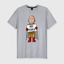 Футболка slim-fit One-Punch Man, цвет: меланж