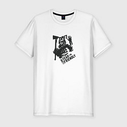 Футболка slim-fit Im not friendly, цвет: белый