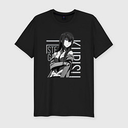 Футболка slim-fit Kurisu Makise, цвет: черный