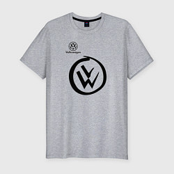 Футболка slim-fit Volkswagen, цвет: меланж