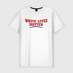 Футболка slim-fit White lives matters, цвет: белый